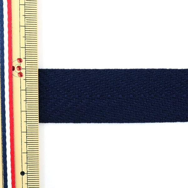 [Aus Menge 5] Handwerkband "FischgrätenbandBand 25mm #520 Dunkelblau "