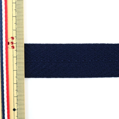 [Aus Menge 5] Handwerkband "FischgrätenbandBand 25mm #520 Dunkelblau "