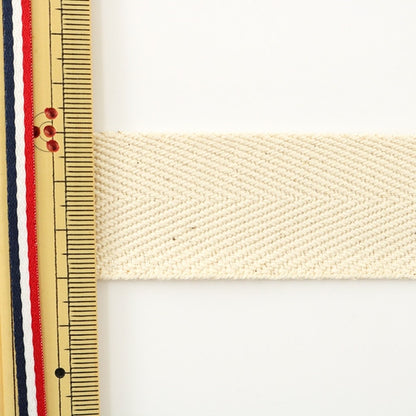 [Aus Menge 5] Handwerkband "FischgrätenbandKlebeband 30mm #521 Elfenbein "