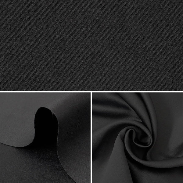 [De la cantidad 5] Fabric "Vestido de vestuario Satin Negro"