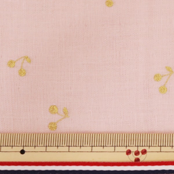 [Dalla quantità 5] tessuto "garza W (doppia garza) lamechy rosa KTS6525-B" Cotton Kobayashi Cotton Kobayashi Kobayashi.