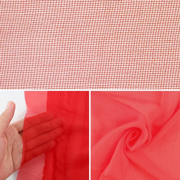 [Dalla quantità 5] Fabric "Costume 30D Chiffon CCF6300-34rd Red"