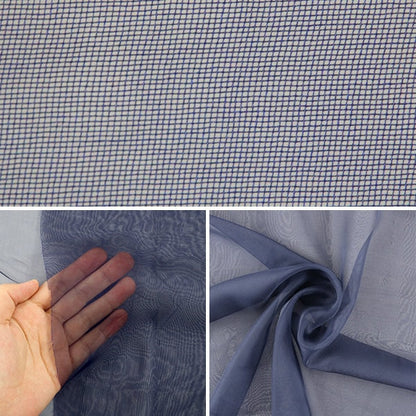 [Aus Menge 5] Stoff "Kostüm 30d Chiffon CCF6300-74BL Blau"