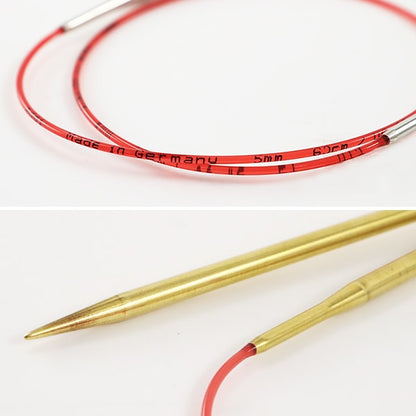 編み針 『addiレース輪針ゴールド 40cm 針サイズ4.0mm』 addi アディ