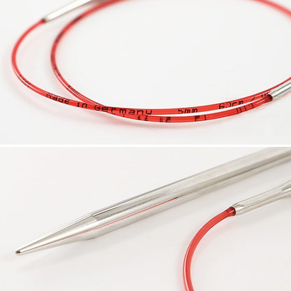 뜨개질 바늘 "애디 레이스輪針(바늘)은색 40cm 바늘 크기 2.0mm] addi adi