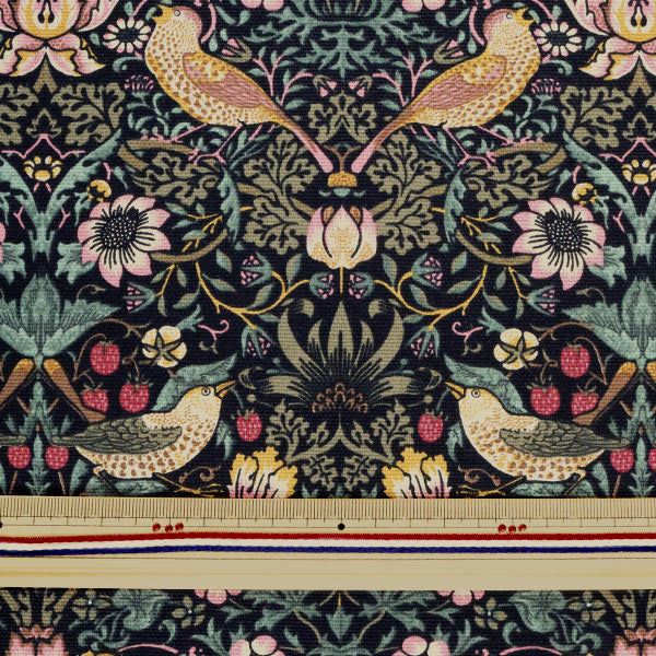 [From quantity 5] Fabric "MODA Fabrics William Morris William Morris Strawberry THIEF Damask Black 8176-11T"