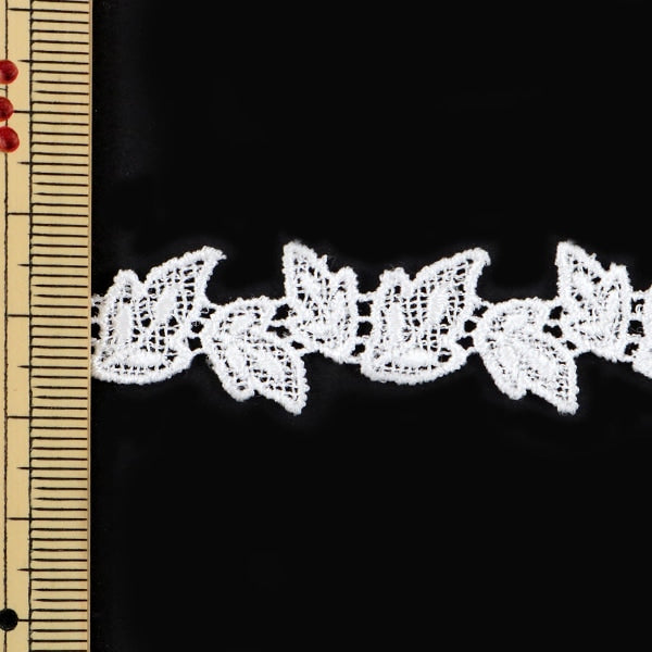 [From quantity 5] RaceRibbonTape "Chemical lace white width about 15mm 25238"