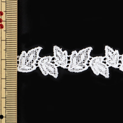 [From quantity 5] RaceRibbonTape "Chemical lace white width about 15mm 25238"