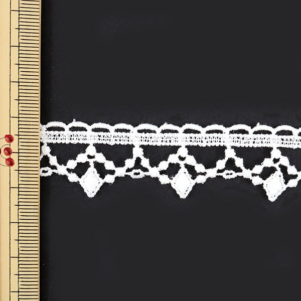 [Aus Quantität 5] Lace Ribon Tape "Chemische Spitze weiße Breite ca. 20 mm 25349"