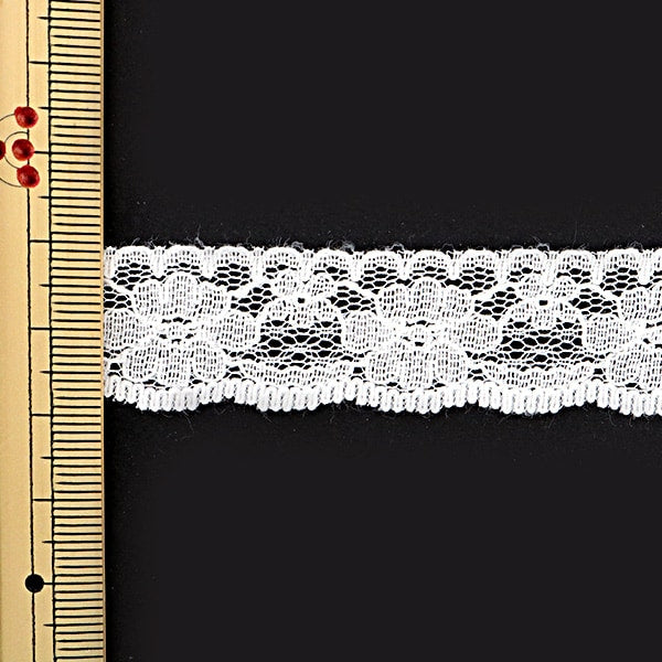 [Aus Quantität 5] Lace Ribon Tape "Russell Spitze weiße Breite etwa 20mm 761530c"