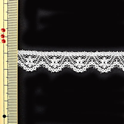 [從數量5]種族絲帶膠帶“ Russell Lace White寬度約12mm 76A100”