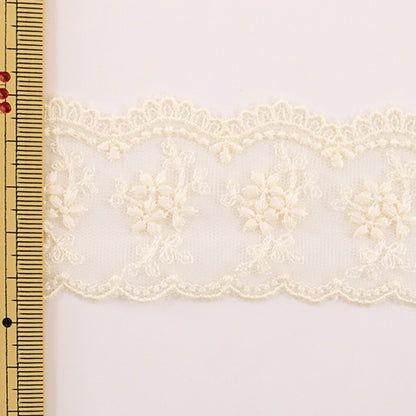 [From quantity 5] RaceRibbonTape "Tulle lace generation width about 45mm 24122-12"