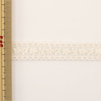 [From quantity 5] RaceRibbonTape "Tulle lace generation width about 15mm 24219-12"