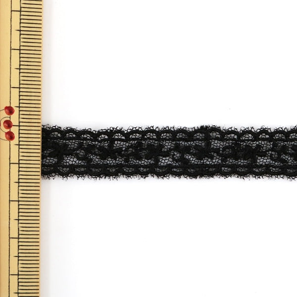 [From quantity 5] RaceRibbonTape "Tulle lace black width about 15mm 24219-19"