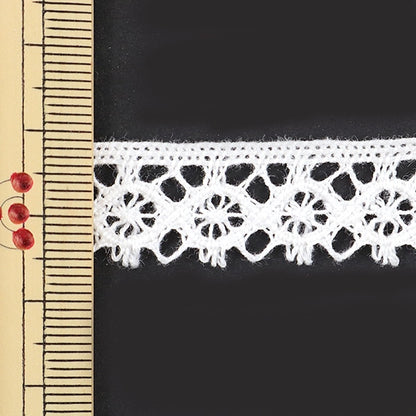 [Aus Quantität 5] Lace Ribon Tape "Torsion Spitze weiße Breite ca. 15mm 2109"