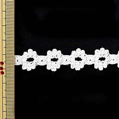 [Aus Quantität 5] Lace Ribon Tape "Torsion Spitze weiße Breite ca. 15 mm 2990"