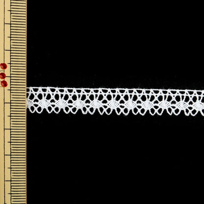 [From quantity 5] RaceRibbonTape "Torsion Lace White width about 10mm 22007]