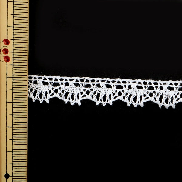 [Aus Quantität 5] Lace Ribon Tape "Torsion Spitze weiße Breite ca. 11mm 23223"