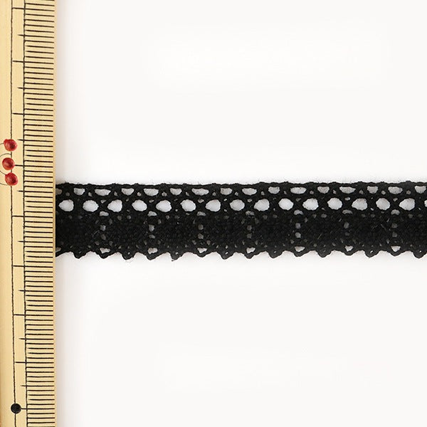 [From quantity 5] RaceRibbonTape "Torsion Lace Black width about 15mm 3011-BK]