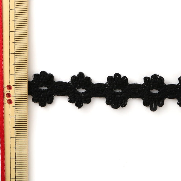 [From quantity 5] RaceRibbonTape "Torsion Lace Black width about 17mm 2990-BK]