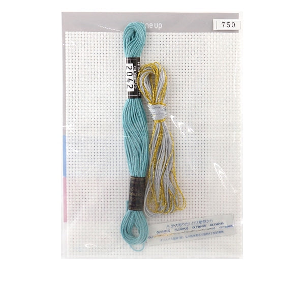 Embroidery kit "My Style Cross Stitch Coaster Turquoise No.9075" Olympus