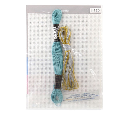 Kit de broderie "My Style Cross Stitch Coaster Turquoise No.9075" Olympus Olim Pass