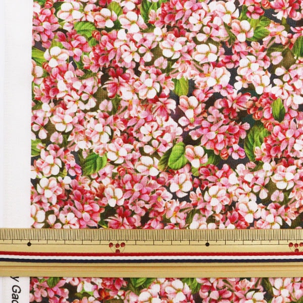 [From quantity 5] Fabric "Inkjet print Bloom Pink 27787P" USA cotton