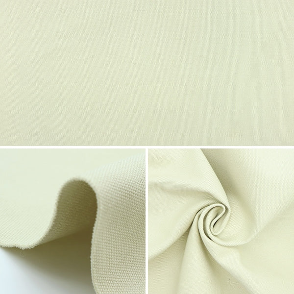 [From quantity 5] Fabric "No. 8 canvas ivory YHC8001-03IV"