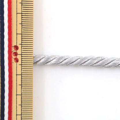 [From quantity 5] Craft Cord "Twist code 5mm width silver 3150-s"