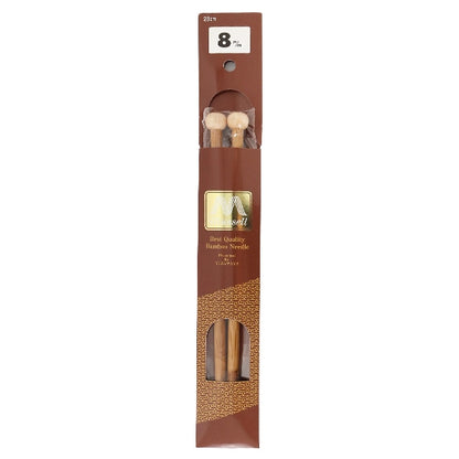 Knitting Needles "Hard bambooKnitting Needles 2 needle with mini ball 23cm 8mm] Mansell Mansel