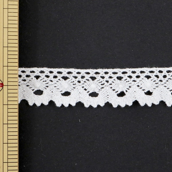 [De quantité 5] ruban de dentelle rubon "Outils d'étirement en dentelle d'environ 20 mm de largeur 41055s de blanc"