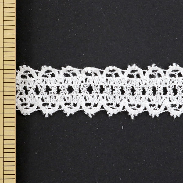 [From quantity 5] RaceRibbonTape "StretchTorsion Lace Approximately 24mm width 41076S off -white]