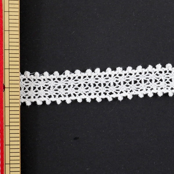 [De la quantité 5] ruban de dentelle rubon "Outils d'étirement en dentelle d'environ 20 mm de largeur 41189 à l'abri du blanc"