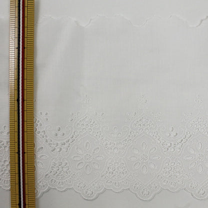 [Aus Quantität 5] Lace Ribon Tape "Baumwollspitze breit, ca. 17 cm 23378-1"