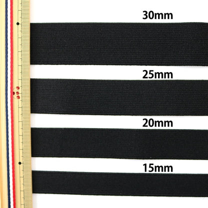 Elastic cord "Polyurethane weavingElastic cord Black 15mm Width 1.1m Volume] YUSHIN Play