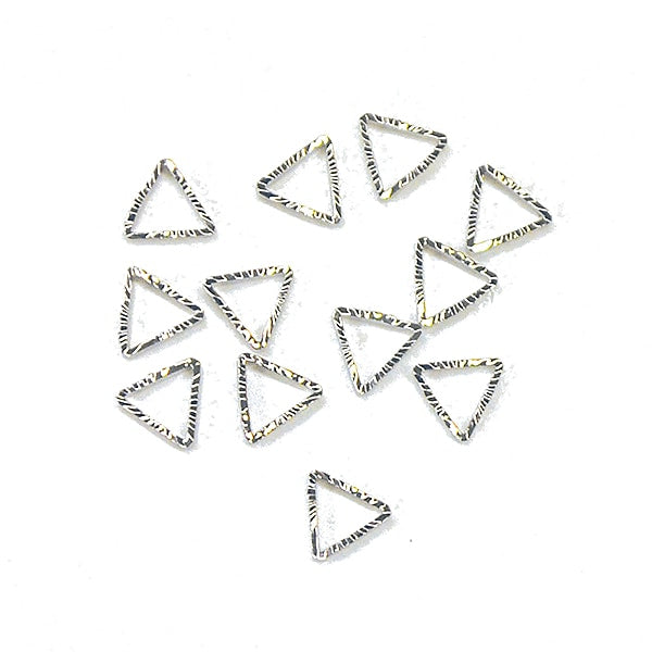 Resin material "Mini parts triangle silver 12 pieces RCH-89S" KIYOHARA