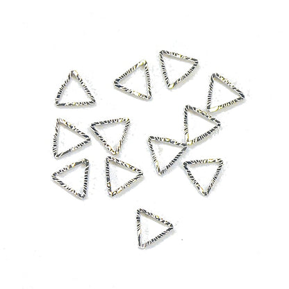 Resin material "Mini parts triangle silver 12 pieces RCH-89S" KIYOHARA