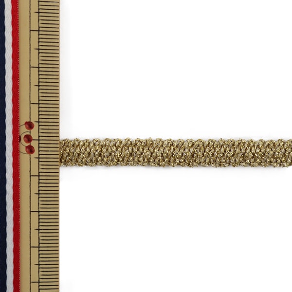 [Dalla quantità 5] nastro ribon in pizzo "Lameoity circa 8 mm di larghezza oro 2833g"