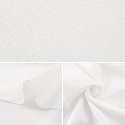 [D'après la quantité 5] Tissu "Fonction antivirale Fibre CleanSE® (Cleanze Ex®) Twill 20s 112 cm de largeur blanc 10901-1"