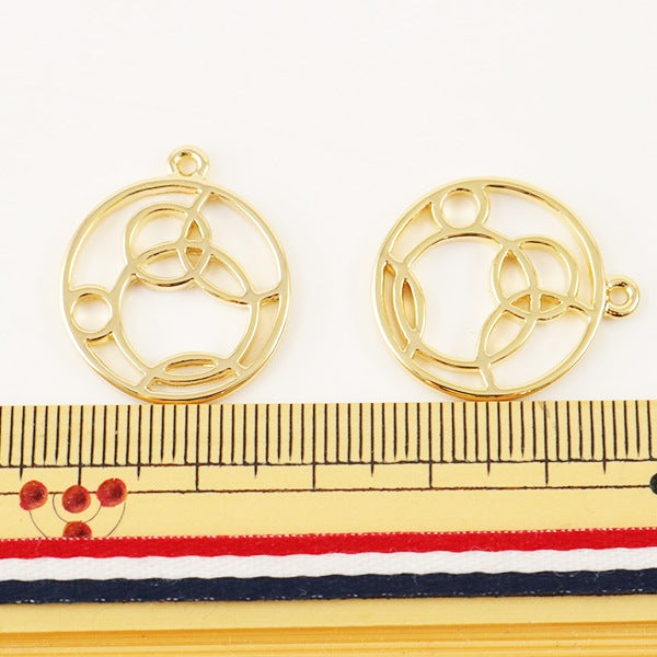 Resin Parts "Resin Frame Month of Moon 2 Gold 20mm 2 pieces"