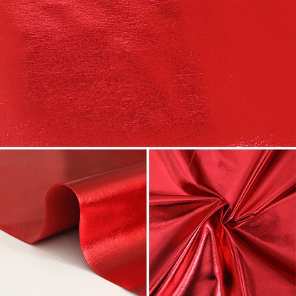 [Bis zu 70 % Rabatt-Kostümgewebe] [aus Menge 5] Stoff "Kostüm Metallic Stretch PLA-4 rot"