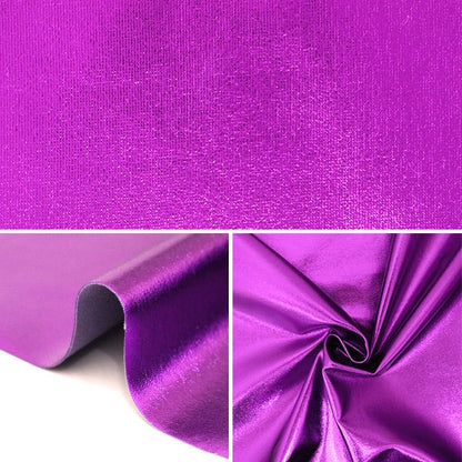 [Bis zu 70 % Rabatt-Kostümgewebe] [aus Menge 5] Stoff "Kostüm Metallic Stretch PLA-10 Purple"