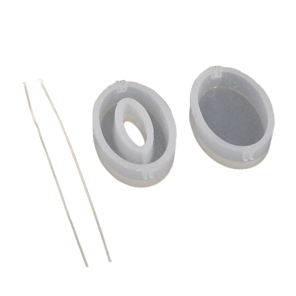 قالب الراتنج ``خرززخارف سيليكون (شكل سيليكون) مع دبوس T يسمح لك بصنع قطعتين RSSD-297” ERUBERU