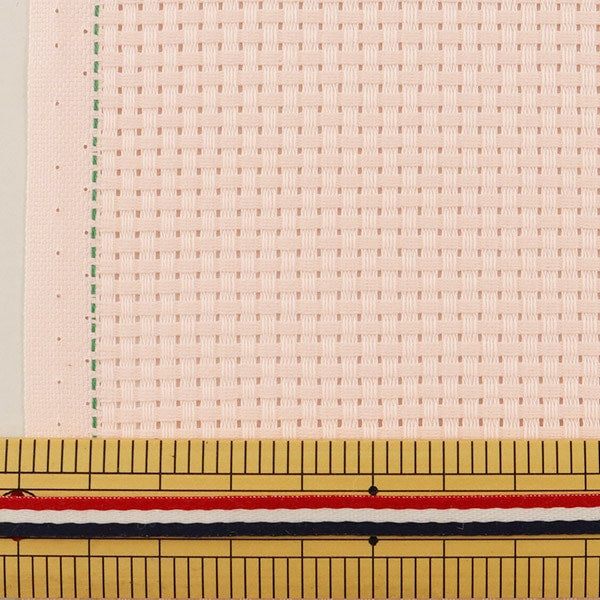 [Dalla quantità 1] tessuto da ricamo "n. 3500 java cross 35 (occhio centrale) 9 conteggio 35 rosa 3533-9" Lecien Lucian Cosmo Cosmo