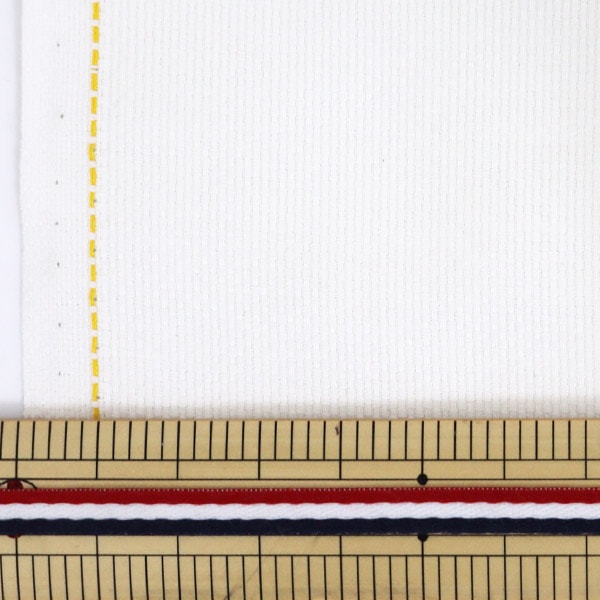 [De la quantité 1] Broderie Tissu "n ° 8000 coton Oxford 23 COUNT 92 ELE-WHITE 8010-9" LECIEN LUCIAN COSMO COSMO