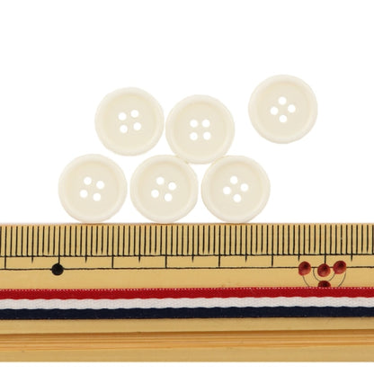 Bouton "Boutons de 4 trous 13 mm 6 pièces de Pytd10 à blanc"