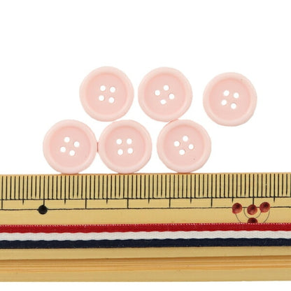 Boutons "Buttes à quatre trous 13 mm 6 Pink Pytd10-13"