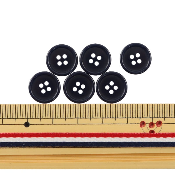ボタン 『四つ穴ボタン 13mm 6個入り 濃紺 PYTD10-13』 – Yuzawaya