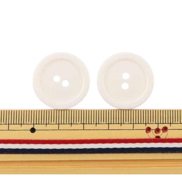 ボタン 『二つ穴ボタン 23mm 2個入り 白 PYTD20-23』 – Yuzawaya