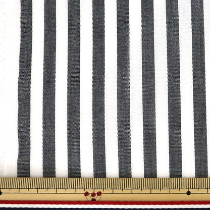 [Dalla quantità 5] tessuto "Stripe tintura Daikoku Co-STL-BK"